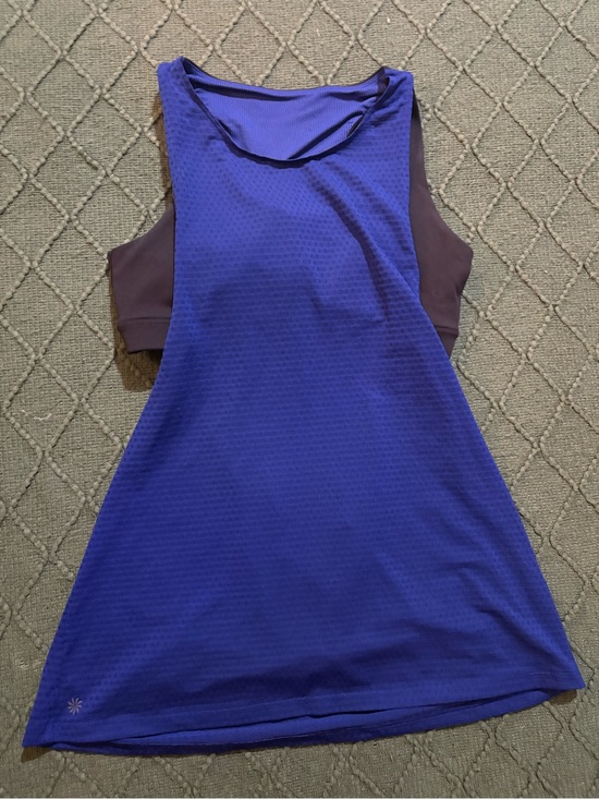 Athleta Tops - Athleta Racerback Tank Top/Sports Bra in Royal Blue and black